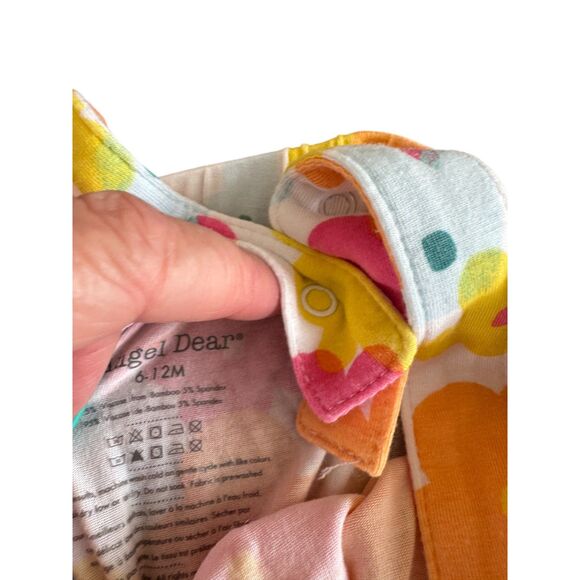 Angel Dear Paper Floral Ruffle Bubble Romper 6-12 Months EUC - Picture 3 of 3